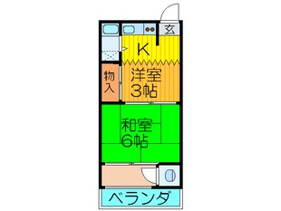 中井ハイツの物件間取画像